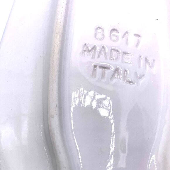 Vintage Italian Majolica Set of 4 Pottery Corn Cob Dishes Plates Holders #8617 - Picture 7 of 10